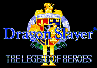 Dragon Slayer - Eiyuu Densetsu II Title Screen